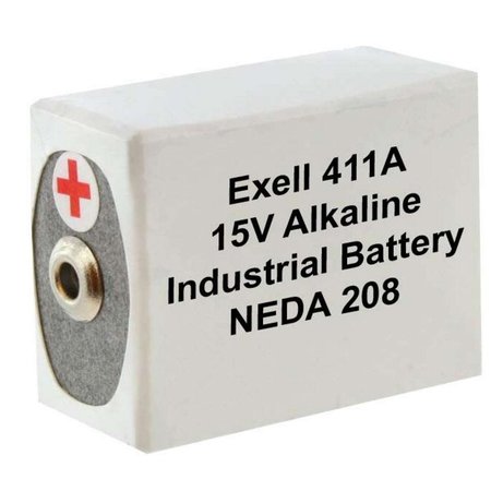 EXELL BATTERY 411A Alkaline 15V Battery Replaces NEDA 208, 10F20, BLR121 411A